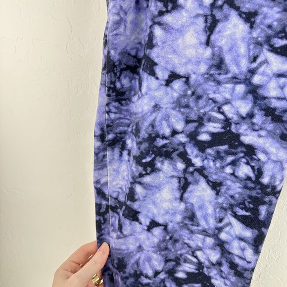 Woman Within Women's Stretch Cotton Bike Short 18/20 Petite L Purple Tie Dye‎ - Picture 2 of 6